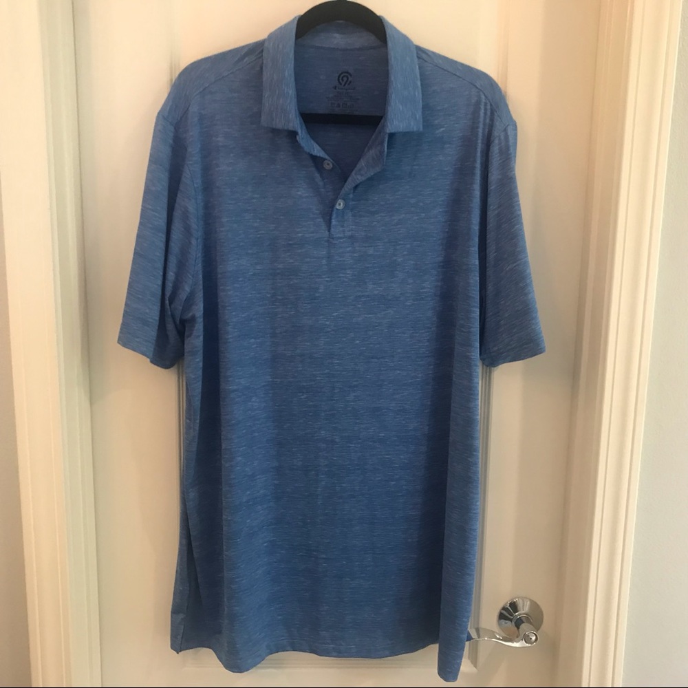 Blue Space Dye Champion Polo